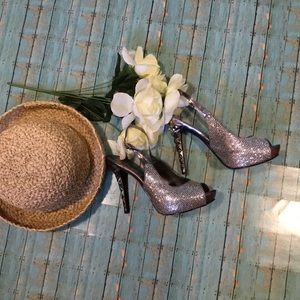 N by Nicole Miller Silver Diamond Pumps